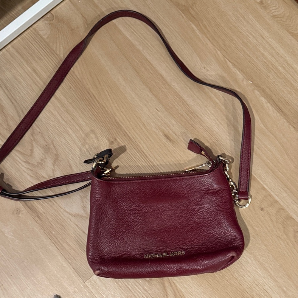 Michael Kors Wine Red Crossbody Bag